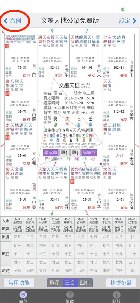 紫微斗數空白命盤下載